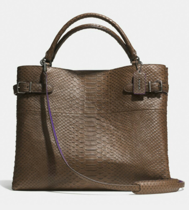 Coach Borough Bag in croc leather. Available at coach.com.